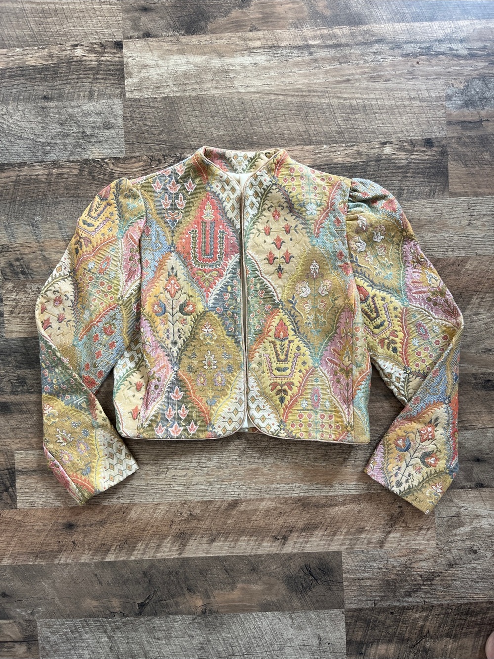 Vintage Pastel Tapestry Jacket - Picture 2 of 7